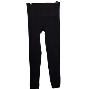 Spanx Womens Look at Me Now Seamless Croc Reptile Print Leggings Gray Medium